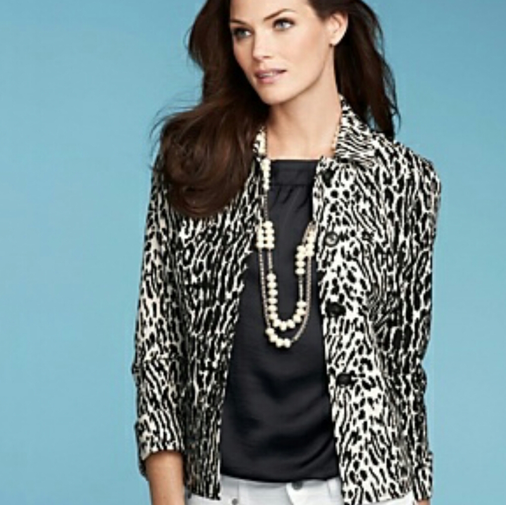 *SOLD* NWT Talbots Animal Print Blazer Size 2